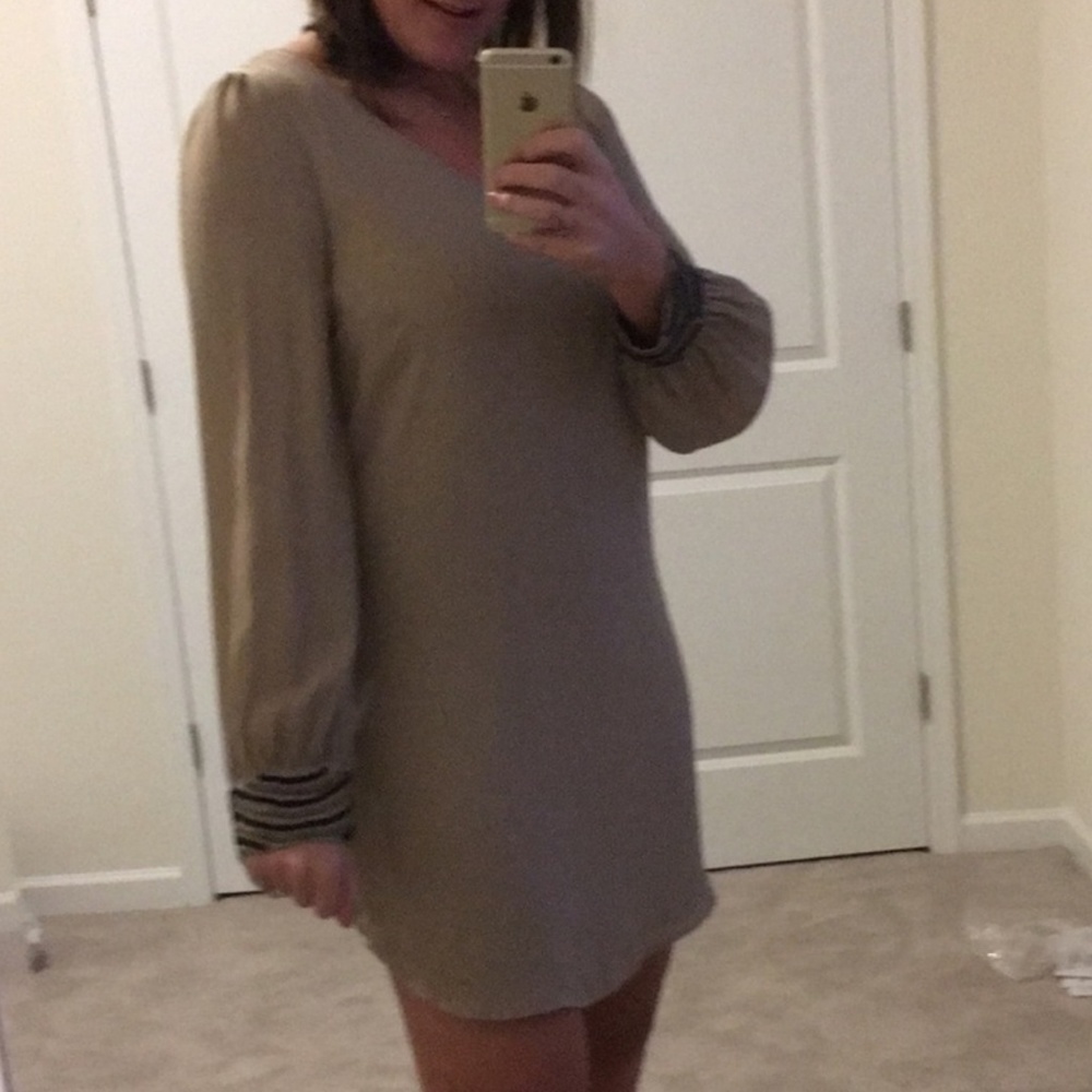 Embellished shift dress, sz Lg